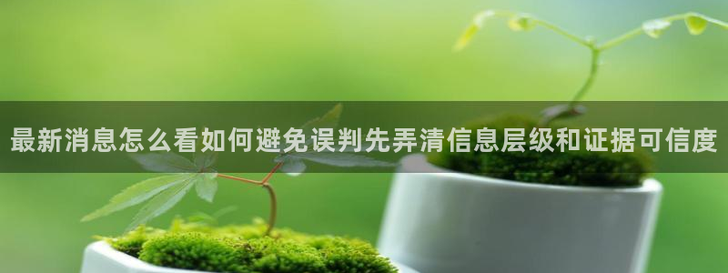 51吃瓜网网址：最新消息怎么看如何避免误判先弄清信息层级和证据可信度